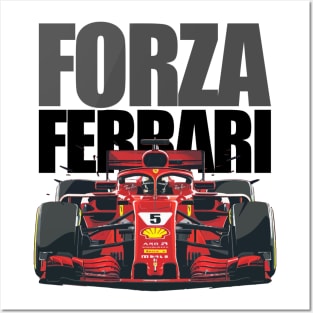 Forza Ferrari F1 Posters and Art